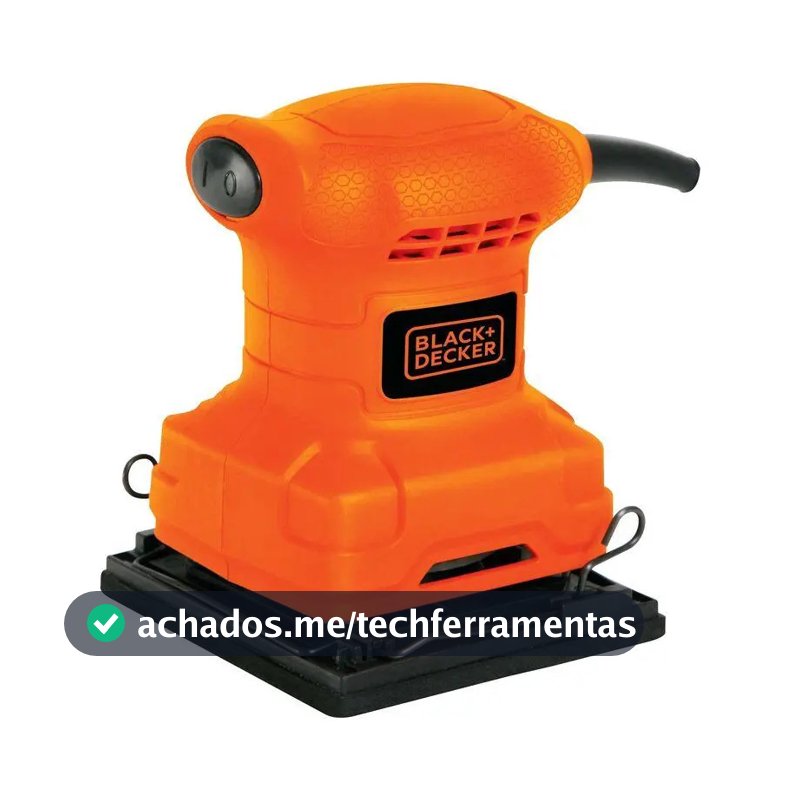 Lixadeira Orbital Elétrica Black Decker, Modelo BS200