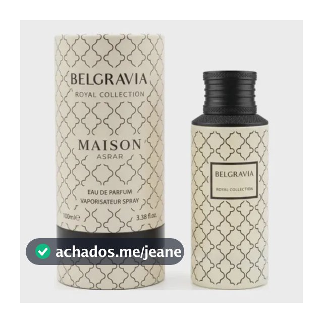 Perfume Maison Asrar Belgravia Royal Collection Edp 100ml