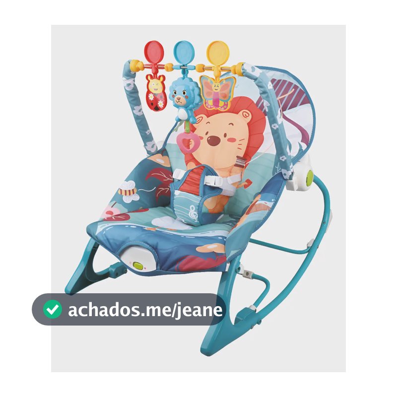Maxi Baby Cadeira de Descanso e Balanço Bebê Musical Fun Time Felix Leão