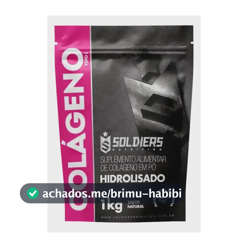 Colágeno Hidrolisado 1kg Tipo 1 100% Puro Soldiers Nutrition