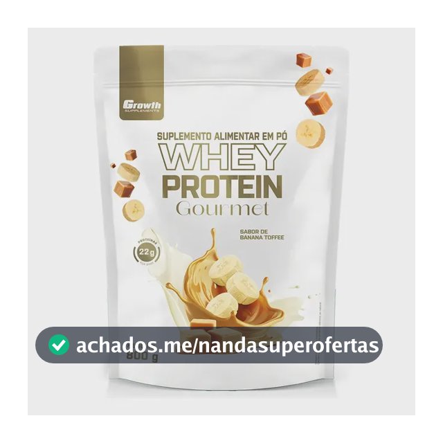 Whey Protein Gourmet 800g Growth Supplements - Banana Toffee Banana Toffee