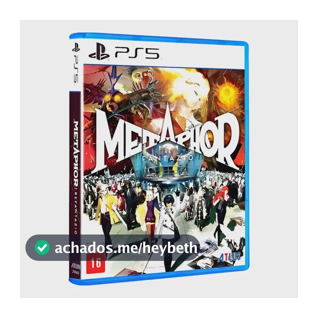 Jogo Ps5 Metaphor Refantazio Rpg Mídia Física E