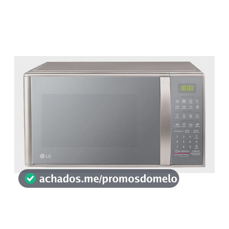 Micro-ondas LG 30L Prata Limpa Fácil - 127V