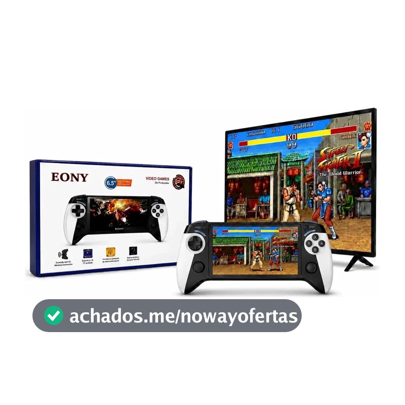 Fone Videogame Console De Mao Retro X9 Portatil Jogos Branco