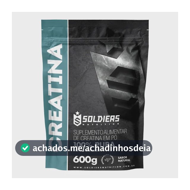 Creatina Soldiers Nutrition Em Pó Sem Sabor X 600g