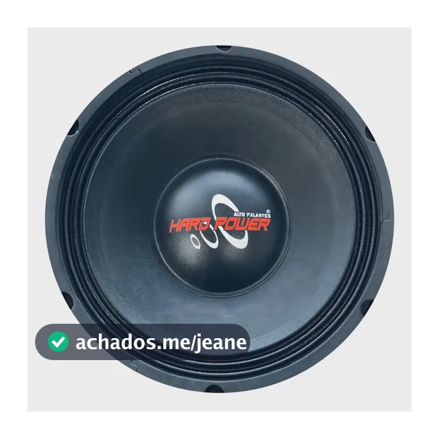Alto Falante Woofer Hard Power Hp 750w Rms 12 Polegada 4 Ohm Preto