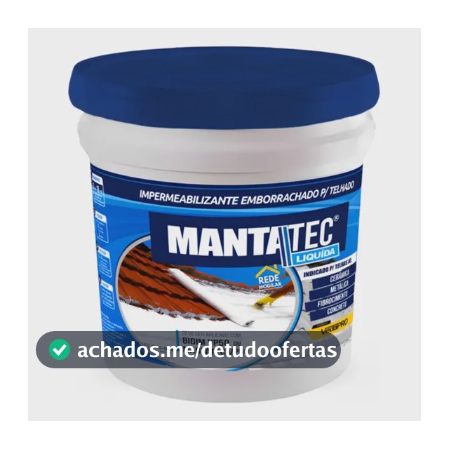 Manta Liquida Impermeabilizante Laje 18kg - Igual Vedapren