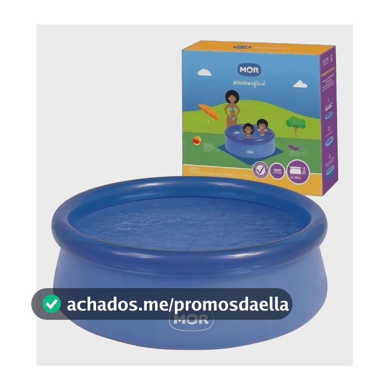 Piscina MOR Inflável 1000 Litros Splash Fun Azul - 1048