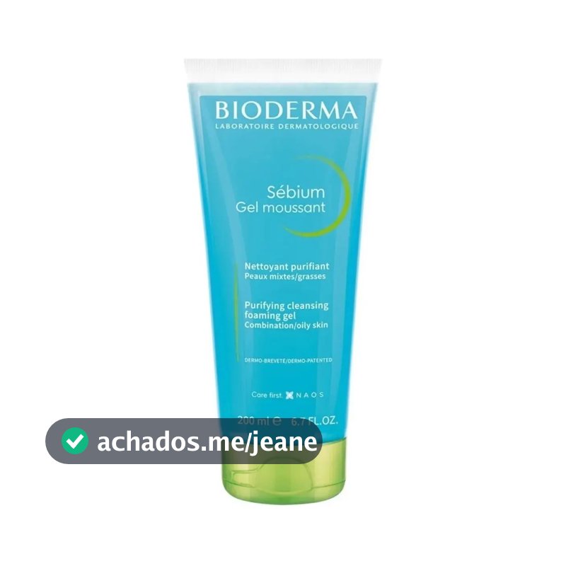 Gel De Limpeza Antioleosidade Bioderma Sébium Gel Moussant 200ml | Pele mista a oleosa