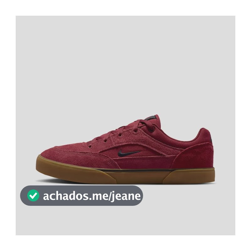 Tênis Nike Sb Malor Masculino Vinho/preto 40 Br
