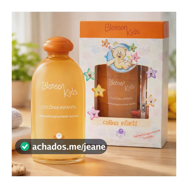 Blosson Ville Kids Água de Colônia Infantil Sem Gênero 200ml