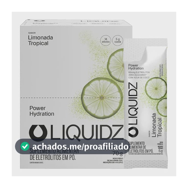 Liquidz® Eletrólitos Em Pó Zero Açúcar Cx 14 Doses