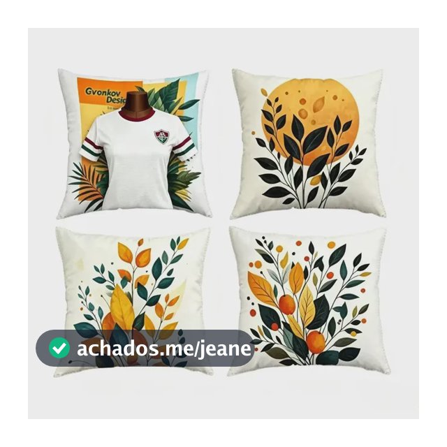 4 Capas De Almofada Boho Plant Print Eaka