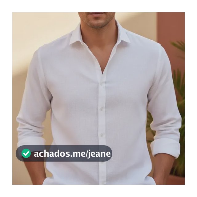 Camisa De Linho Masculina Social Com Botão Manga Longa Opus