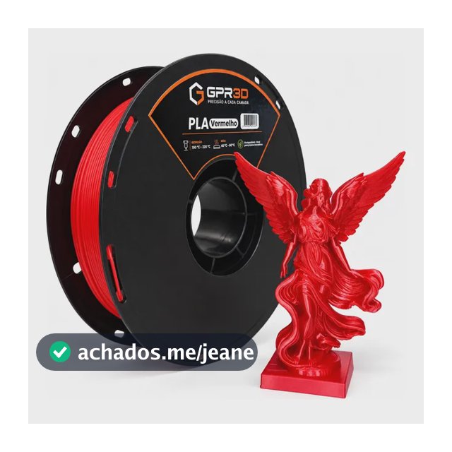 Filamento Pla Gpr3d 1,75 Mm 1 Kg Para Impressora 3d Vermelho