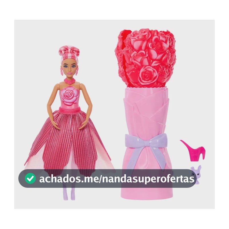 Boneca Barbie Reveal Rosa Vermelha Mattel