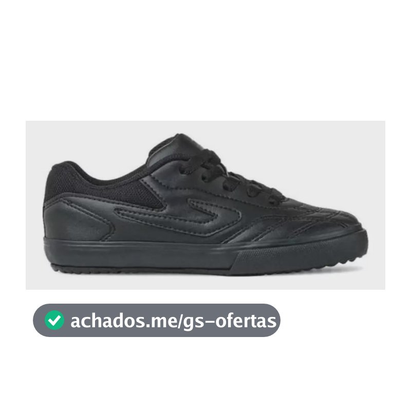 Tênis Masculino Futsal Topper Dominator 3 Infantil Conforto Preto-preto 36 Br