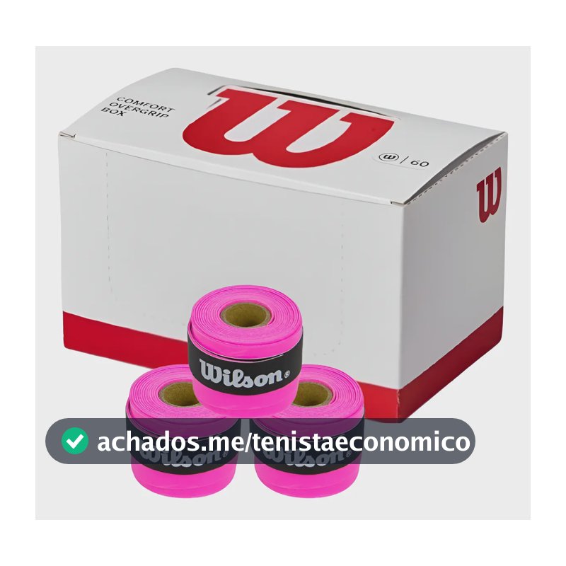 Overgrip Wilson Comfort Kit 03 Unidades Rosa-chiclete