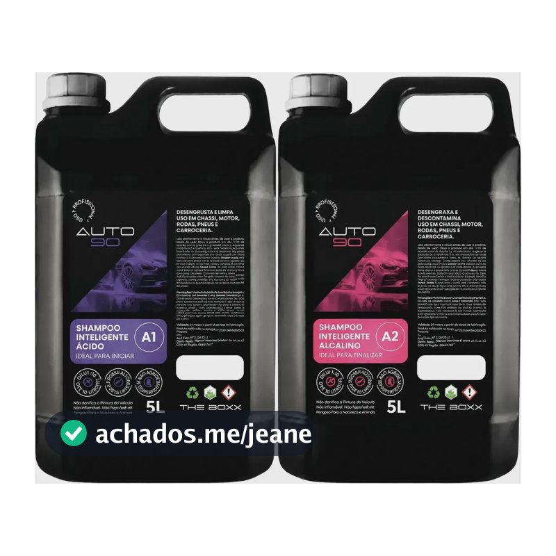 Shampoo Automotivo Auto90 - 10l - Limpeza Pesada A1 + A2