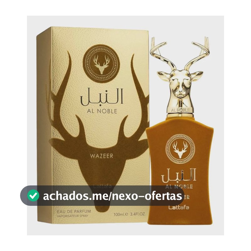 Perfume Al Noble Wazeer Lattafa Masculino Edp 100ml Original