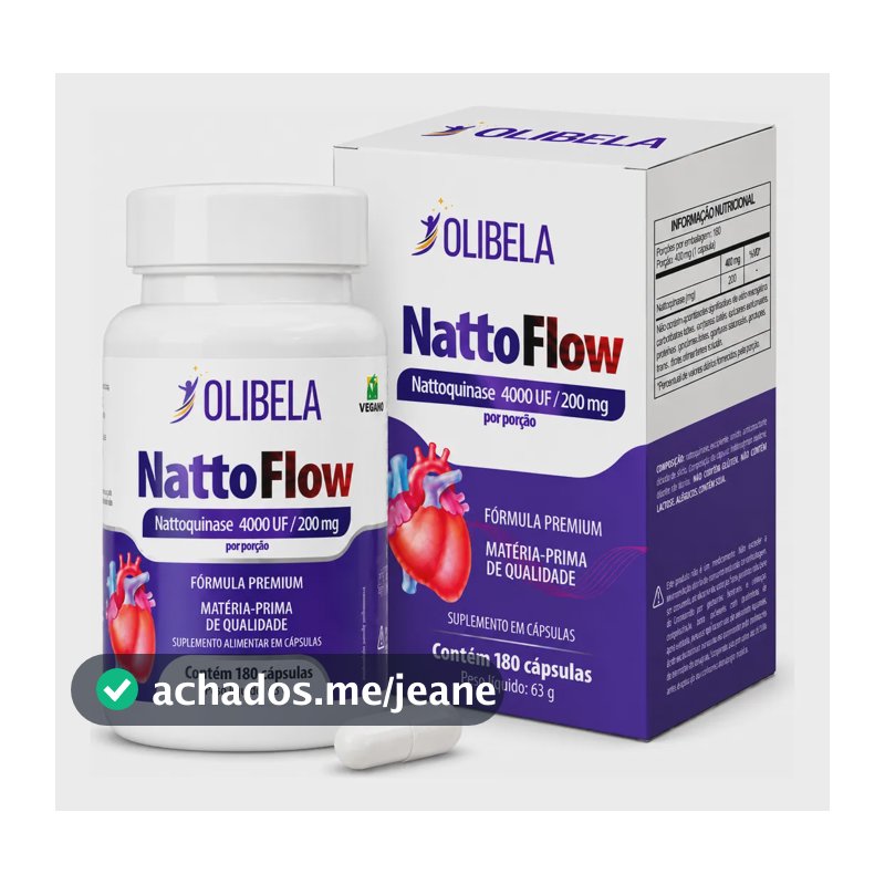 Nattokinase 4000uf Sistema Circulatório | Natoquinase Vegano 180 Cápsulas
