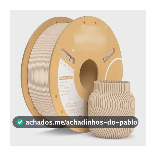 Filamento Elegoo Pla Matte Fosco 1.75 Mm 1kg Impressora 3d Cor Beige - Bege