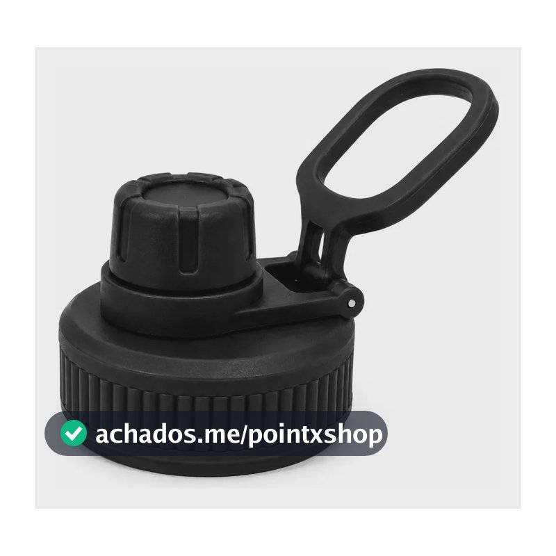 Tampa C Alça P/ Garrafa Térmica Com 6.8cm Diametro Universal Preto