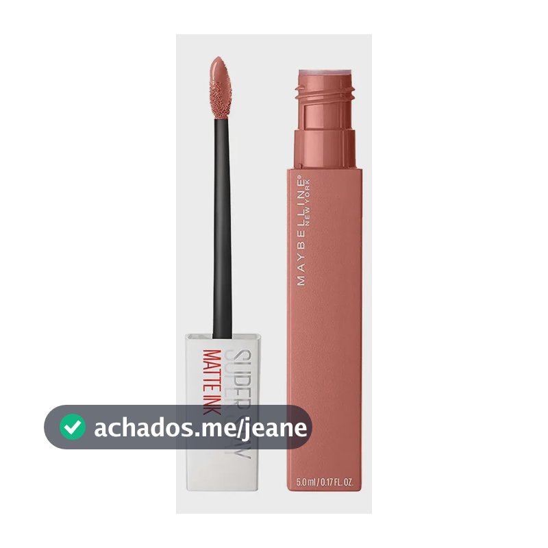 Batom Líquido Maybelline Super Stay Matte Ink Seductress, de Longa Duração e Não Transfere