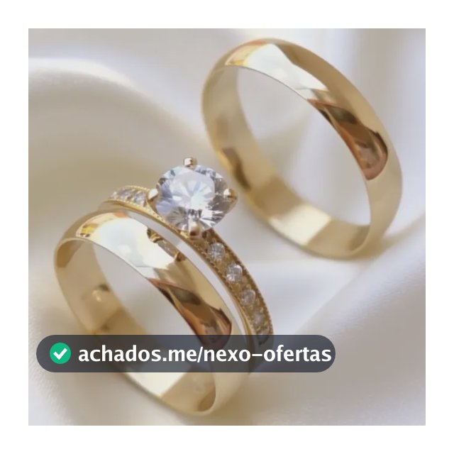 Par Alianças Tungstênio 4mm Banhada Ouro 24k Com Solitario