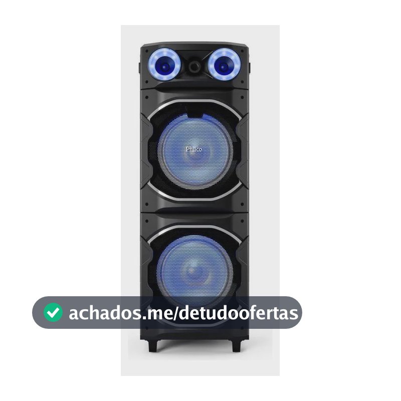 Caixa De Som Amplificada Philco Flash Light Pcx26000 Bivolt Incolor Bivolt