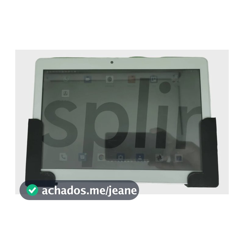 Suporte Splin de parede para Tablet Universal c/ Parafuso E Bucha Cor Preto