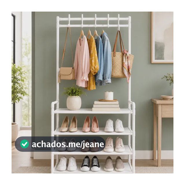 Sapateira Cabideiro Arara Multifuncional Roupas Sapato Bolsa