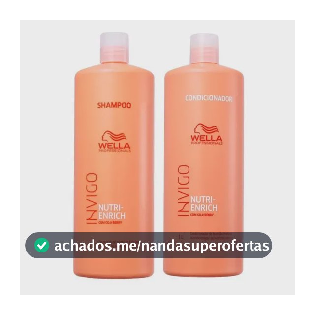 Kit Wella Pro Invigo Enrich Shampoo 1l + Condicionador 1l
