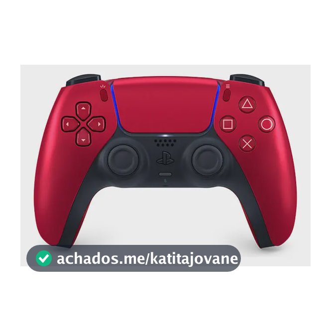 Controlador Joystick Sem Fios Dualsense para Ps5 Vermelho Vulcânico