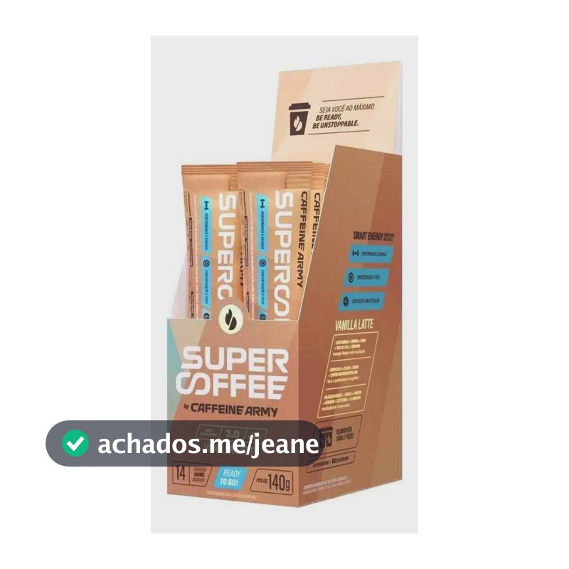 Supercoffee Vanilla Latte - Display (140g) - Caffeine Army