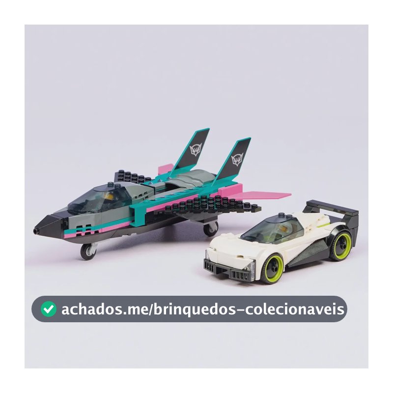 Avião a jato Lego® City vs. Jogo de carros com Auto e Jet 60489