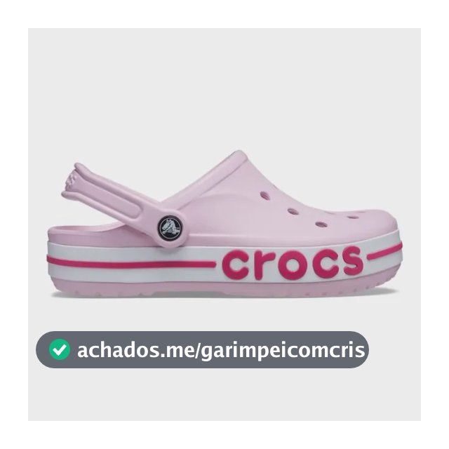 Sandália Crocs Bayaband Clog Ballerina Pink/candy Pink