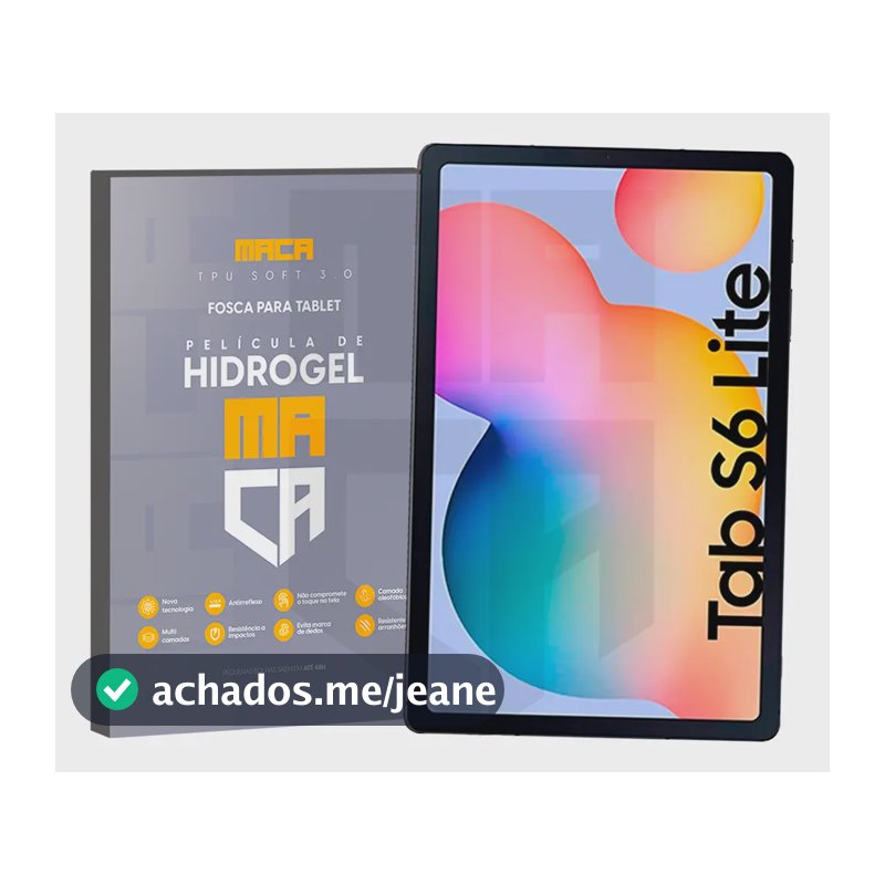 Película Fosca Para Desenho Hidrogel Tablet Samsung S6 Lite