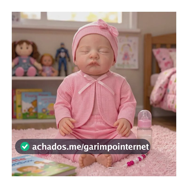 Boneca Reborn Bebê Realista Vinil Siliconado Récem-nascida