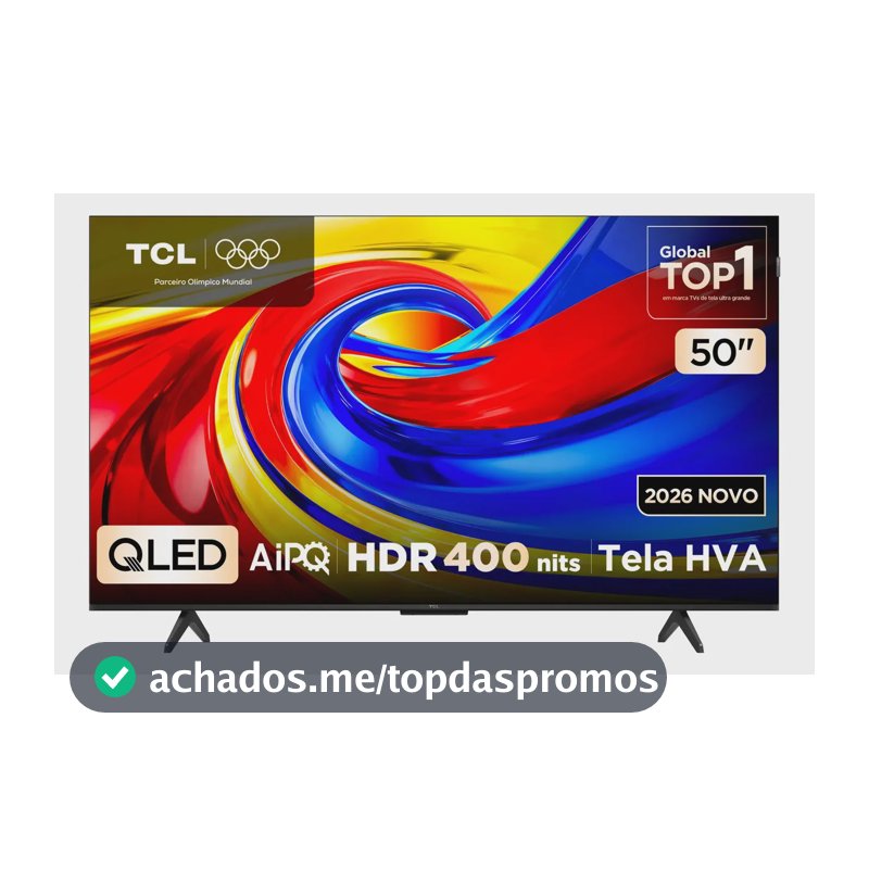 Smart Tv Tcl 50 Polegadas Qled 4k P7l Wifi Bluetooth Google Tv Hdr10+ 60 Hz Aipq 50p7l