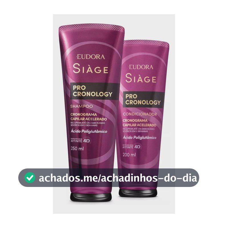 Combo Siàge Pro Cronology: Shampoo 250ml + Condicionador 200