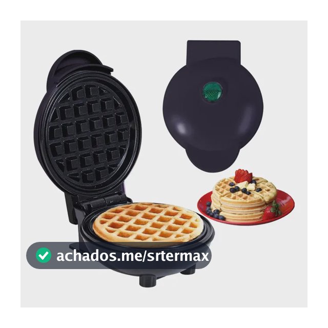 220v Máquina De Fazer Waffle Mini Grill Panqueca Elétrica Preto 220v
