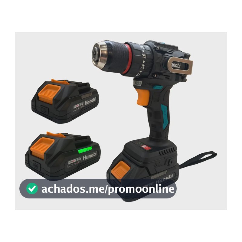Parafusadeira Furadeira Impacto 13mm Brushless Sem Fio 21v 127/220v