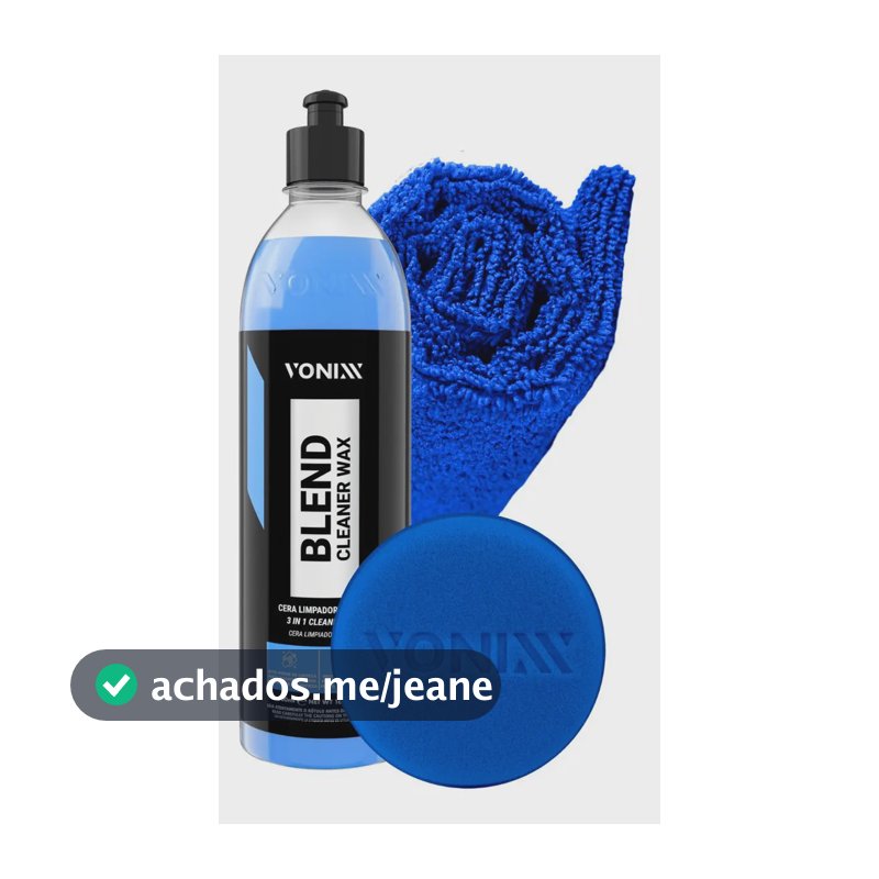 Cera Limpadora Automotiva 3 em 1 Vonixx Blend Cleaner Wax Carnaúba
