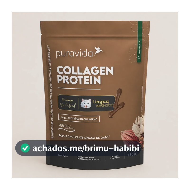 Colágeno Pura Vida Premium em pó sabor Chocolate x 450g