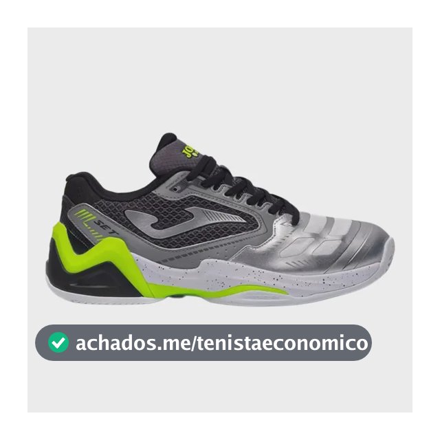Tênis Joma Set (saibro) Masculino Original + Nota Fiscal Cinza - Verde 40 Br