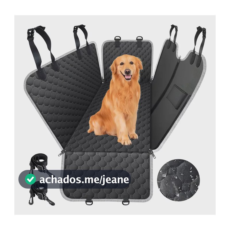 Capa Para Assento De Carro Para Cães E Gatos Capa Para Proteção Bancos Do Carro Acessórios Para Carros Capa Impermeável Mancro 6009 Cor Preta