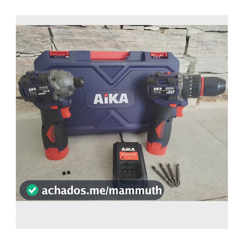 Kit De Parafusadeira Aika 16v Ad-dr10a + W150b + Maleta