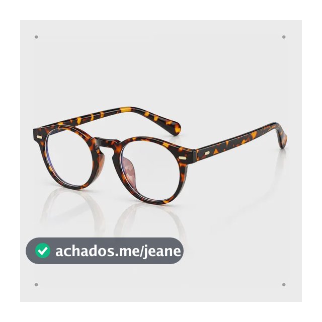 Armação Óculos Grau Redondo Tartaruga Masculino Feminino Old Tartaruga