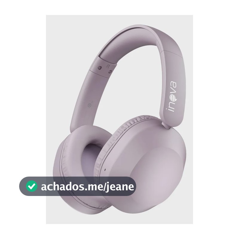 Fone de Ouvido Sem Fio Bluetooth 6.0 Premium ANC Hifi Redução de Ruído Ativo bateria de 50 H de Duração Corrida Regulável Headphone Com Microfone Para iPhone Samsung Motorol Cor Roxo Inova